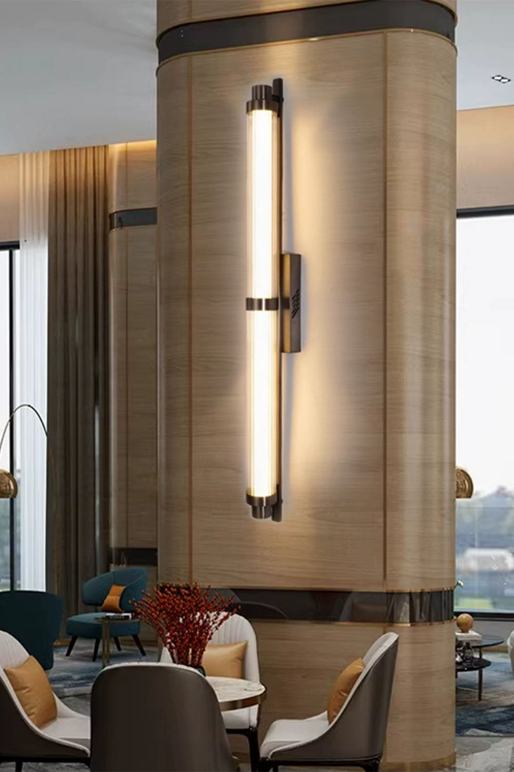 New Chinese Style Tube Wall Lamp - view 5 | everlamps