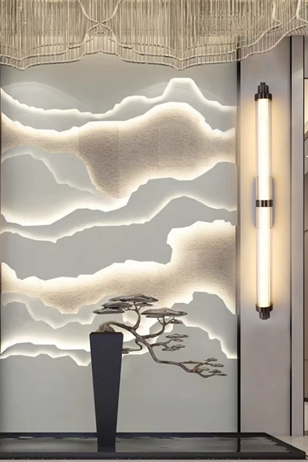 New Chinese Style Tube Wall Lamp - view 4 | everlamps