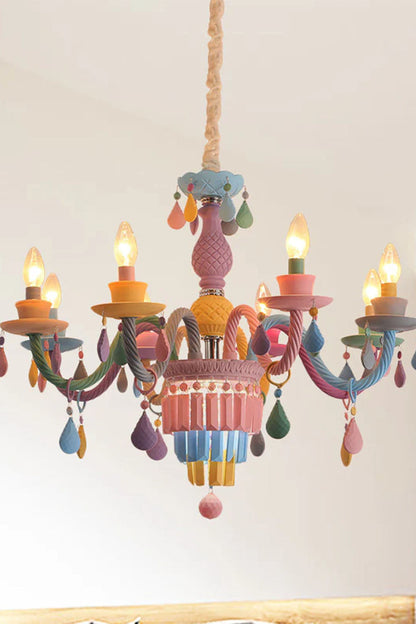 New Macaron Children's Candle Chandelier - view 6 | everlamps