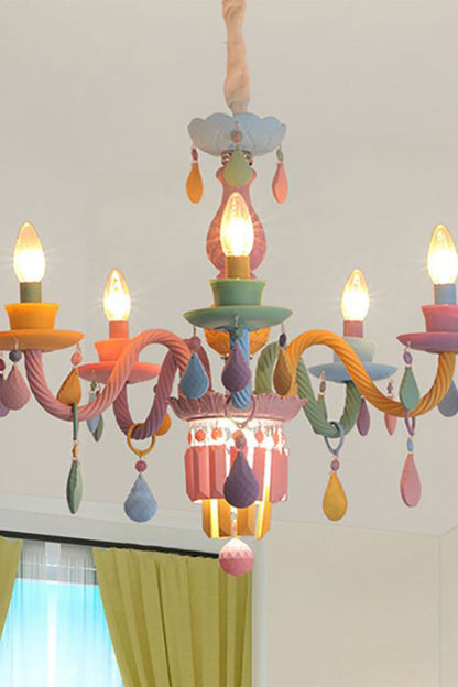 New Macaron Children's Candle Chandelier - view 5 | everlamps