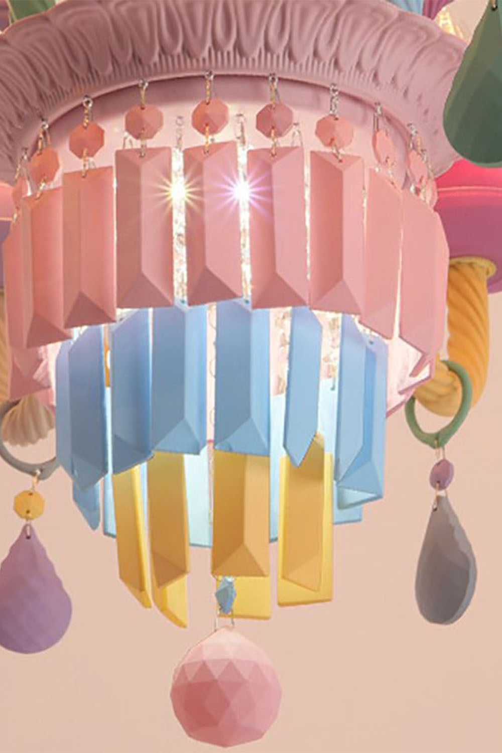 New Macaron Children's Candle Chandelier - view 10 | everlamps