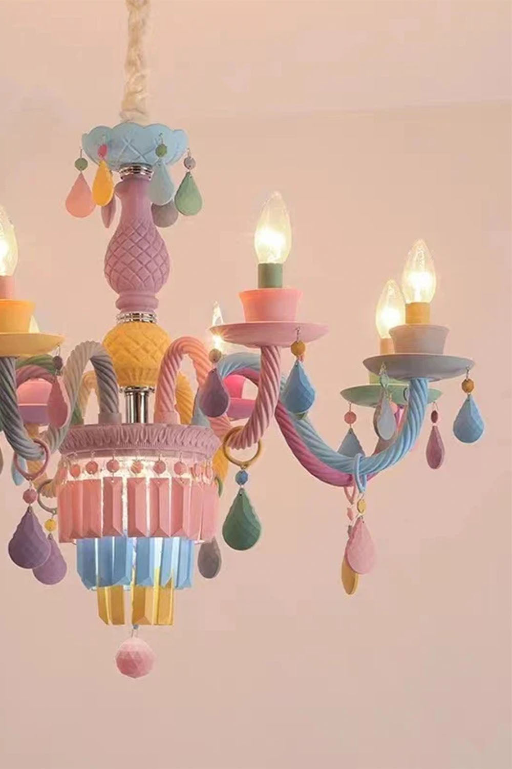 New Macaron Children's Candle Chandelier - view 7 | everlamps