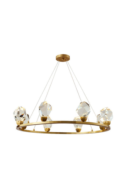 Brass Nicole Crystal Crown De Chandelier | everlamps