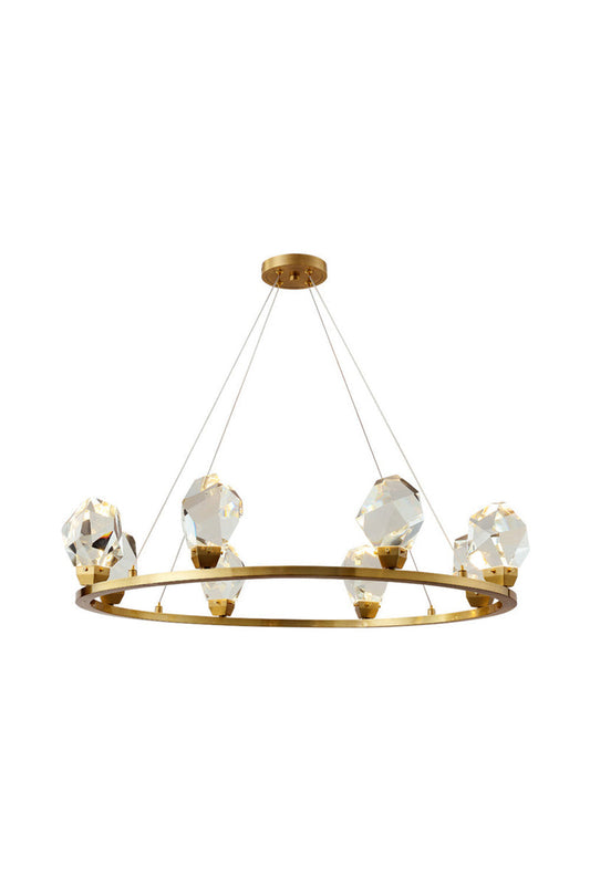 Brass Nicole Crystal Crown De Chandelier | everlamps