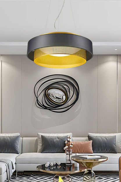 Nolan Vintage Gold Pendant Light - view 3 | everlamps