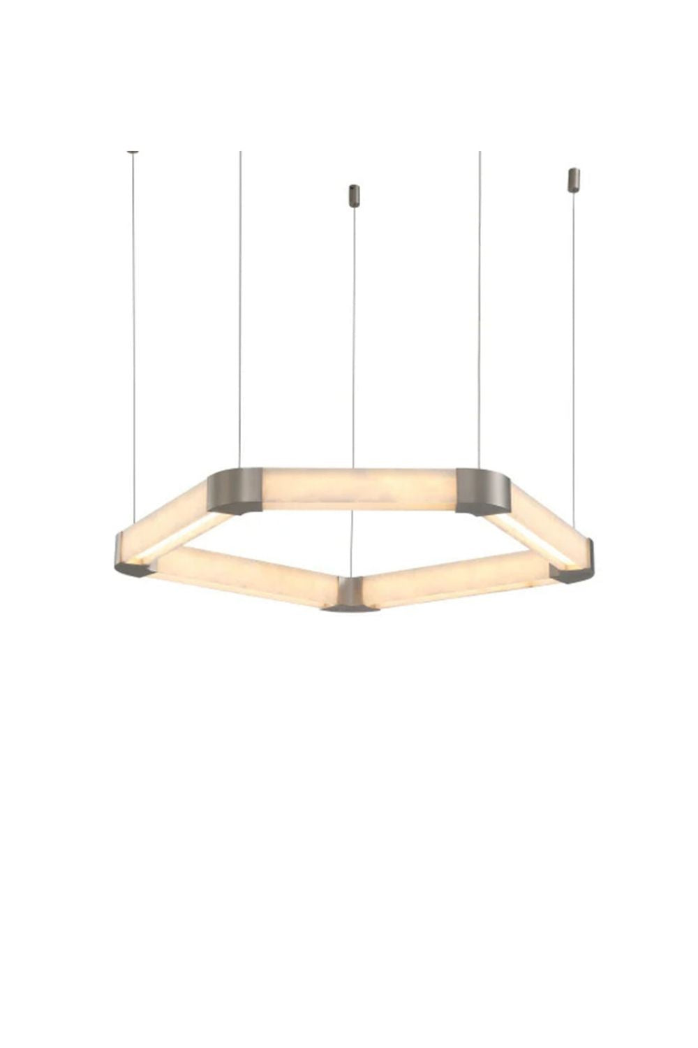 Ola Single Alabaster Ring Chandelier | everlamps