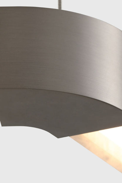 Ola Single Alabaster Ring Chandelier - view 11 | everlamps