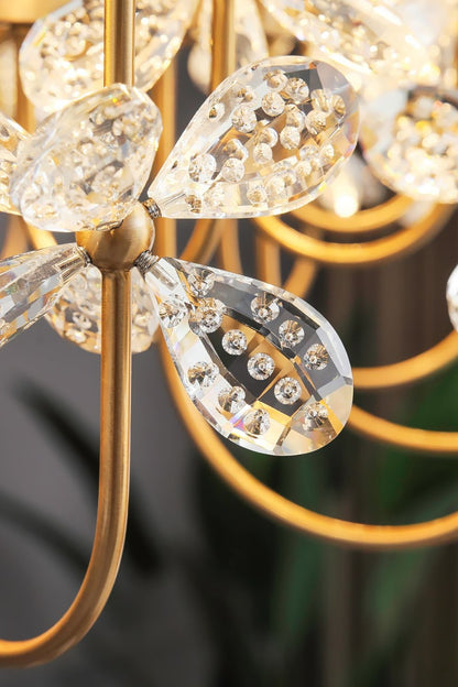 Olander flower crystal chandelier - everlamps