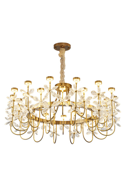 Olander flower crystal chandelier - everlamps