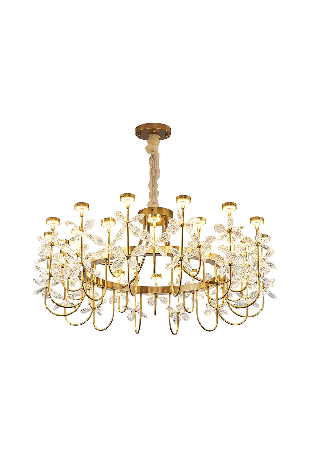 Olander flower crystal chandelier - everlamps