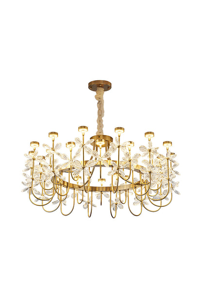 Olander flower crystal chandelier - everlamps