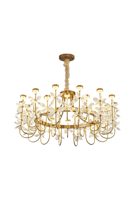 Olander flower crystal chandelier - everlamps