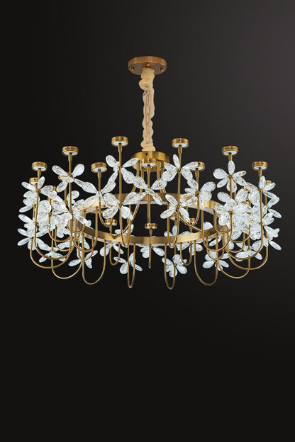 Olander flower crystal chandelier - everlamps
