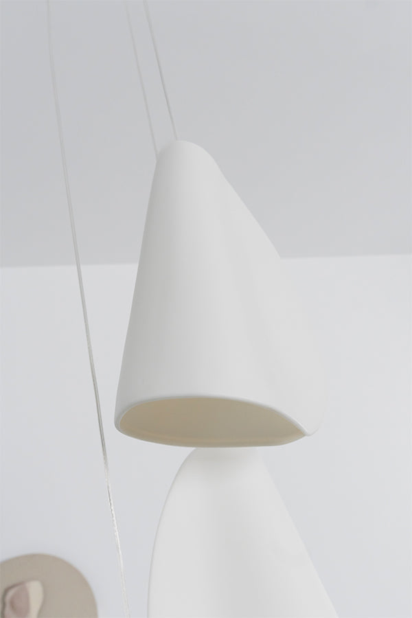 Organic Petal Translucent Bone China Pendant Light - view 20 | everlamps