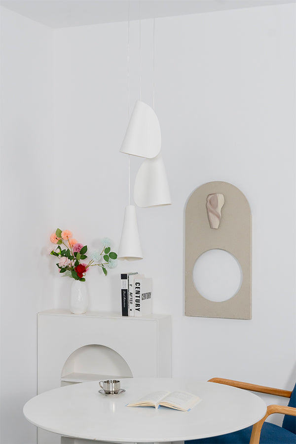 Organic Petal Translucent Bone China Pendant Light - view 18 | everlamps