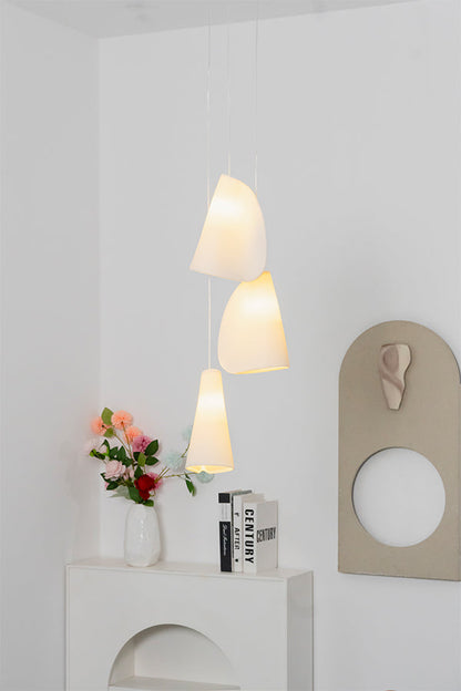Organic Petal Translucent Bone China Pendant Light - view 8 | everlamps