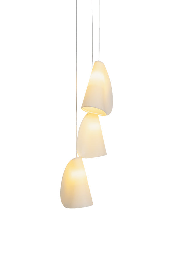 Organic Petal Translucent Bone China Pendant Light | everlamps