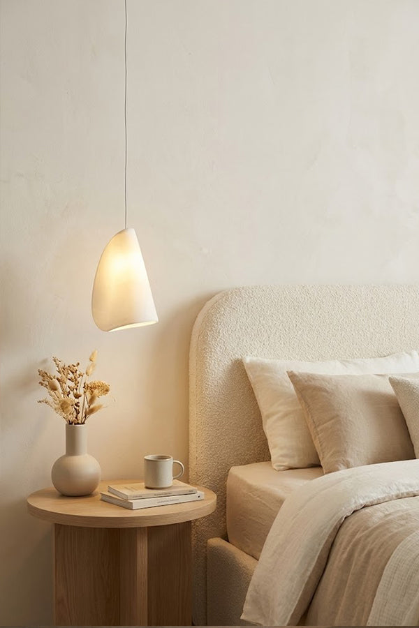 Organic Petal Translucent Bone China Pendant Light - view 3 | everlamps