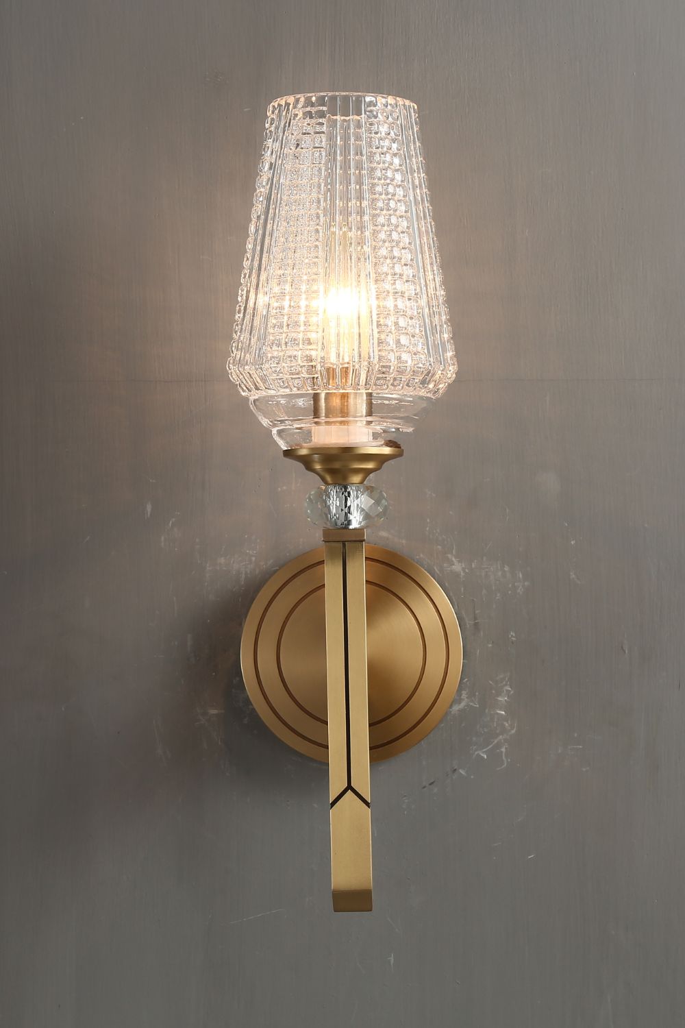 Orrefors Brass Wall Lamp - everlamps
