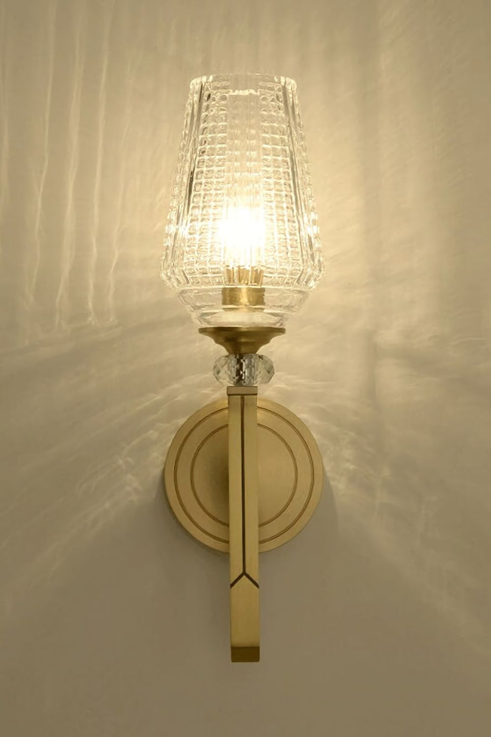 Orrefors Brass Wall Lamp - everlamps