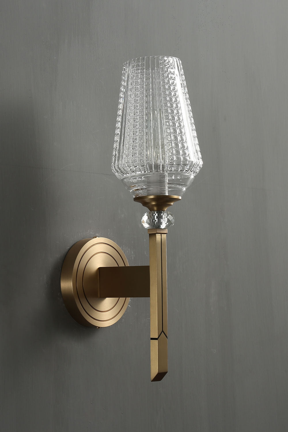 Orrefors Brass Wall Lamp - everlamps