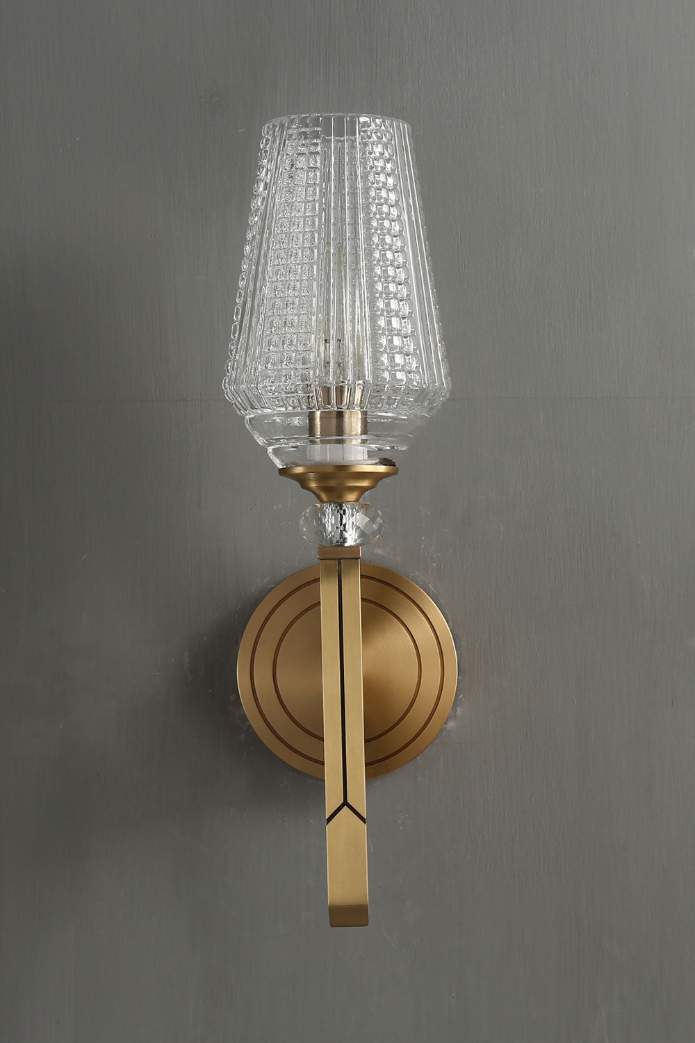 Orrefors Brass Wall Lamp - everlamps