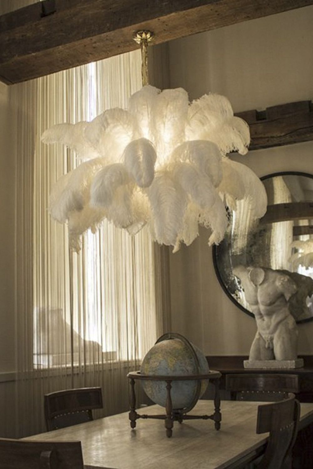 Ostrich Feather Chandeliers - everlamps