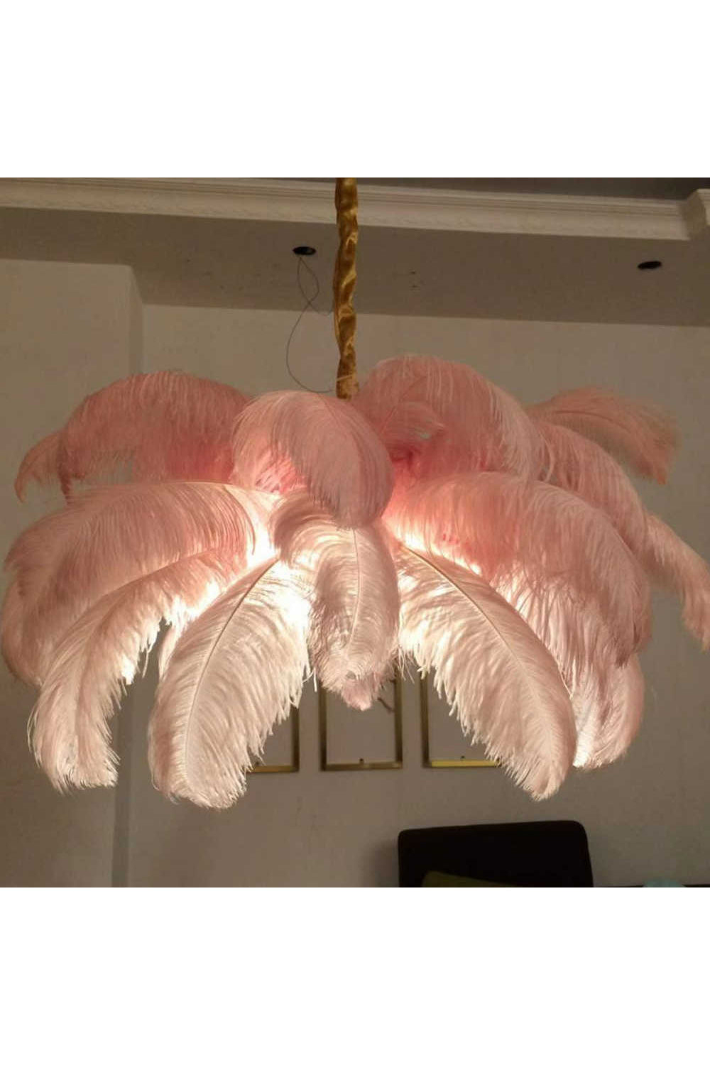 Ostrich Feather Chandeliers - everlamps