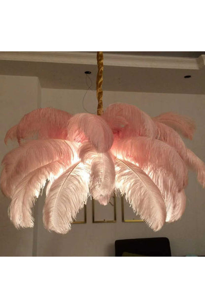 Ostrich Feather Chandeliers - everlamps