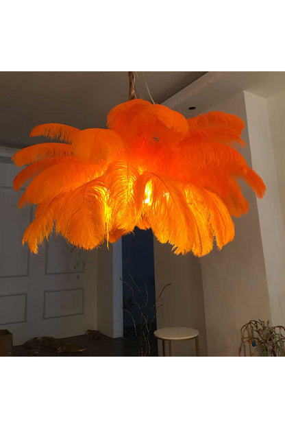 Ostrich Feather Chandeliers - everlamps
