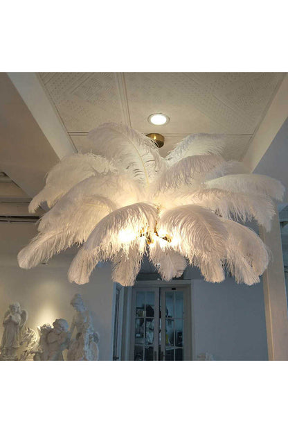 Ostrich Feather Chandeliers - everlamps
