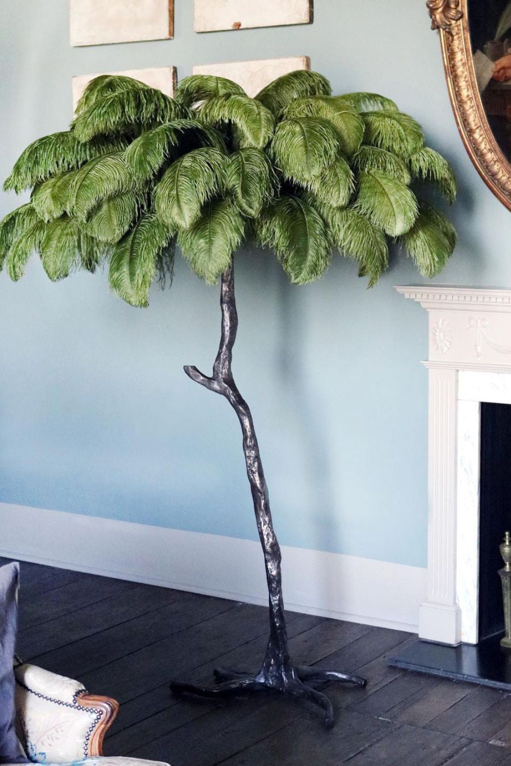 Ostrich Feather Floor Lamp - everlamps