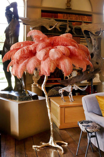 Ostrich Feather Floor Lamp - everlamps