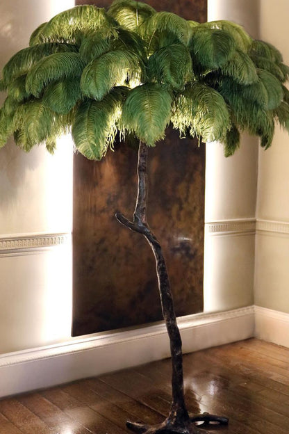 Ostrich Feather Floor Lamp - everlamps