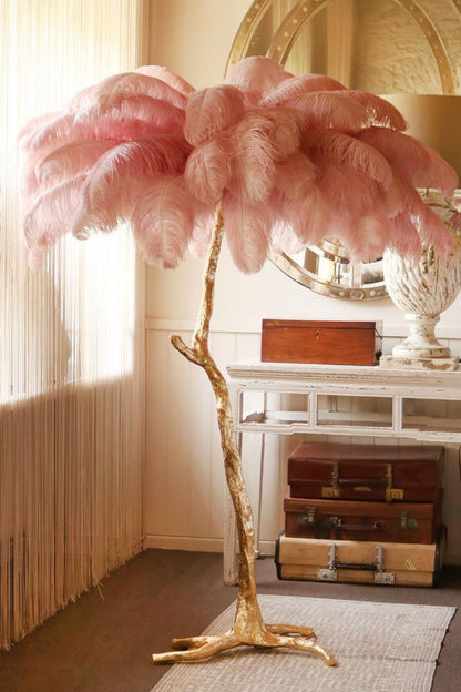 Ostrich Feather Floor Lamp - everlamps