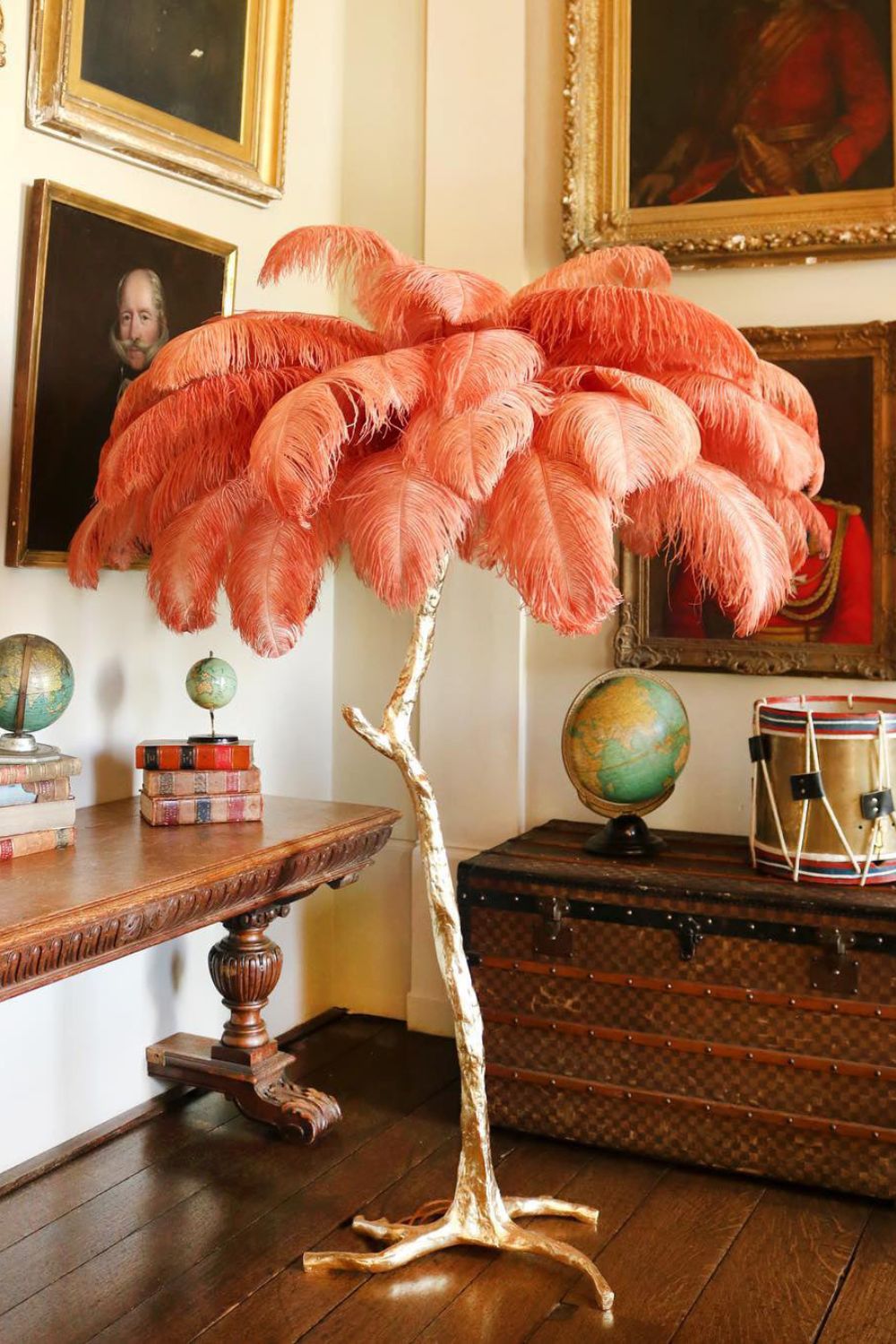 Ostrich Feather Floor Lamp - everlamps