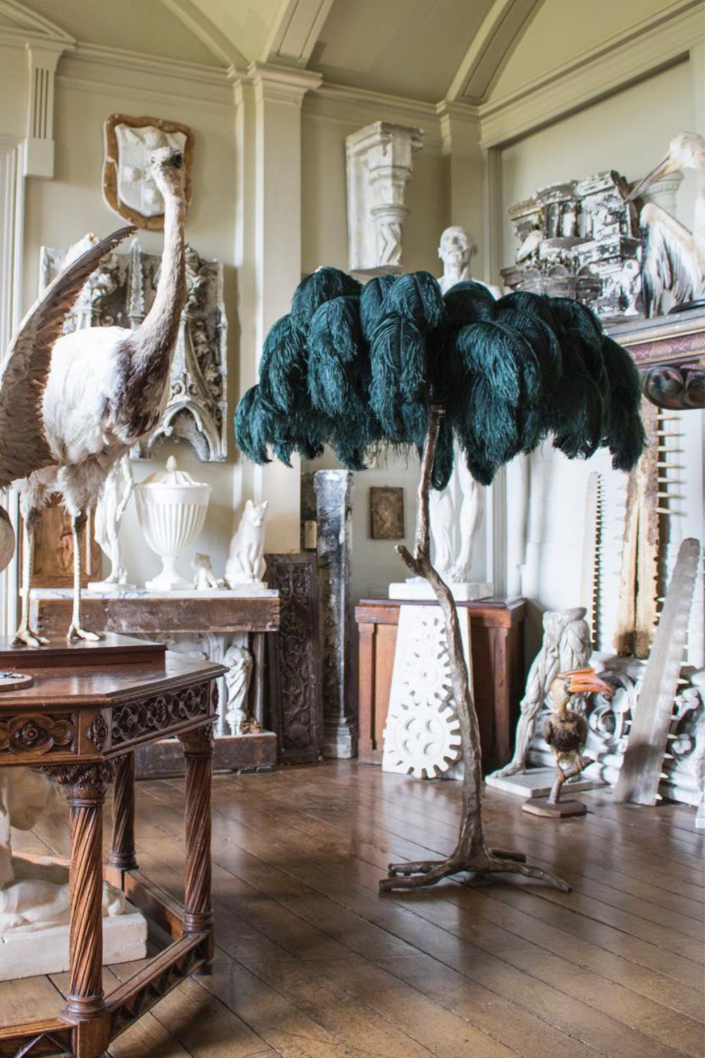 Ostrich Feather Floor Lamp - everlamps
