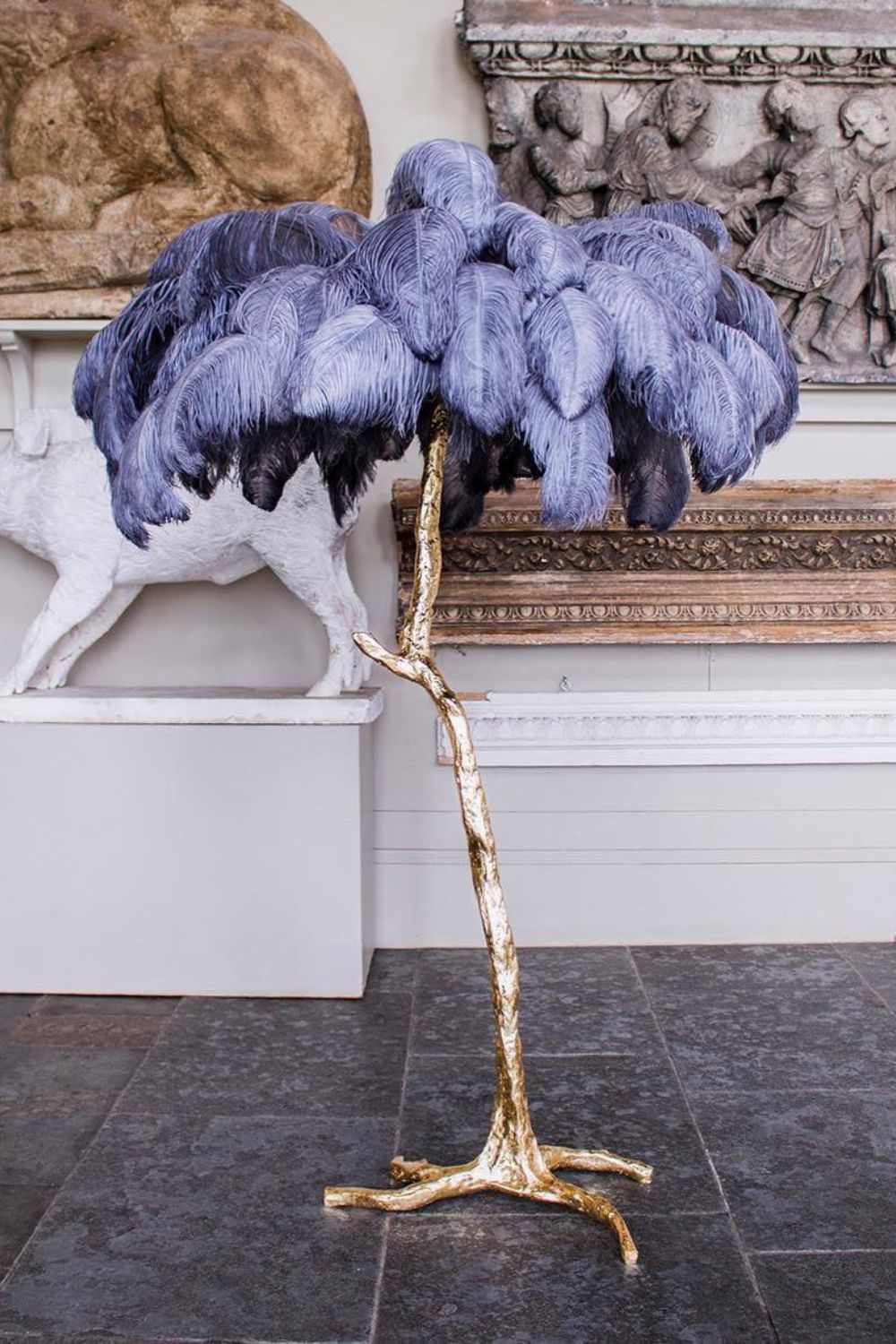 Ostrich Feather Floor Lamp - everlamps