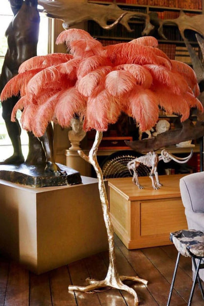 Ostrich Feather Floor Lamp - everlamps