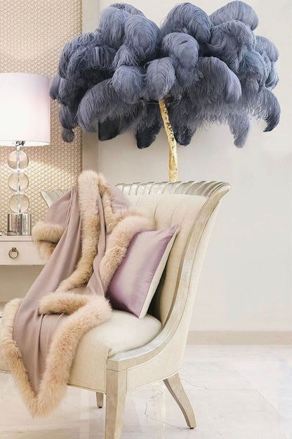 Ostrich Feather Floor Lamp - everlamps