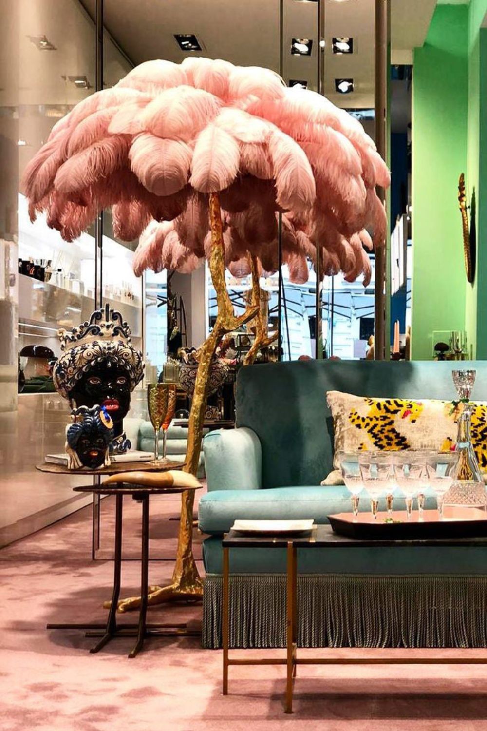 Ostrich Feather Floor Lamp - everlamps