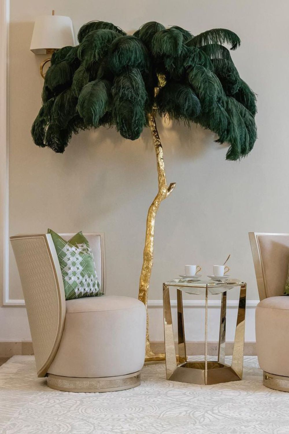 Ostrich Feather Floor Lamp - everlamps