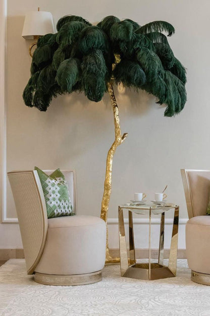 Ostrich Feather Floor Lamp - everlamps