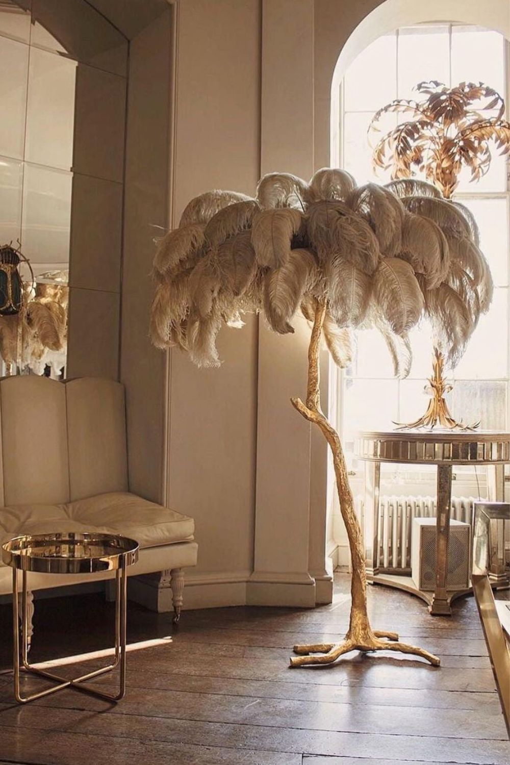 Ostrich Feather Floor Lamp - everlamps