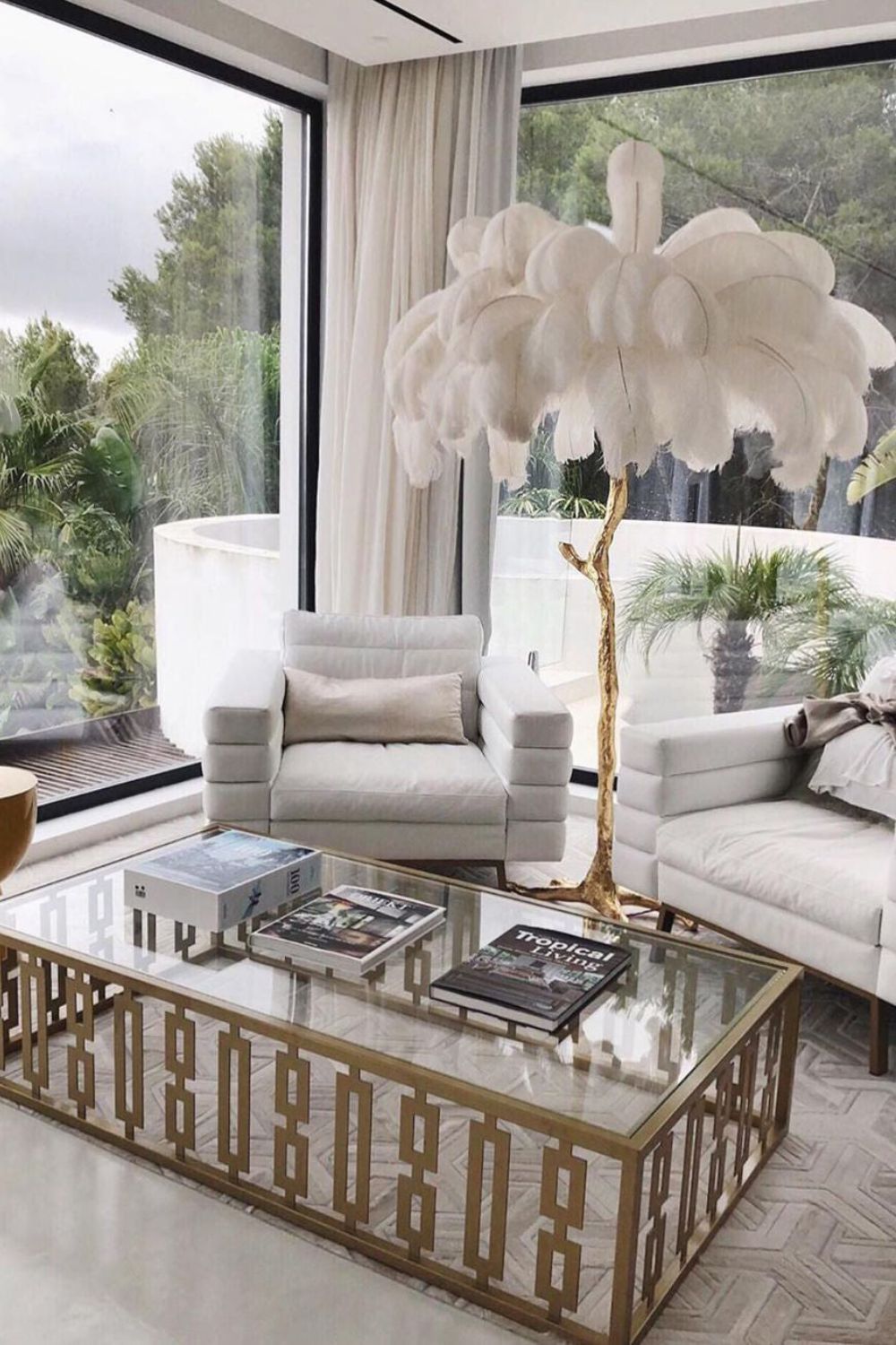 Ostrich Feather Floor Lamp - everlamps