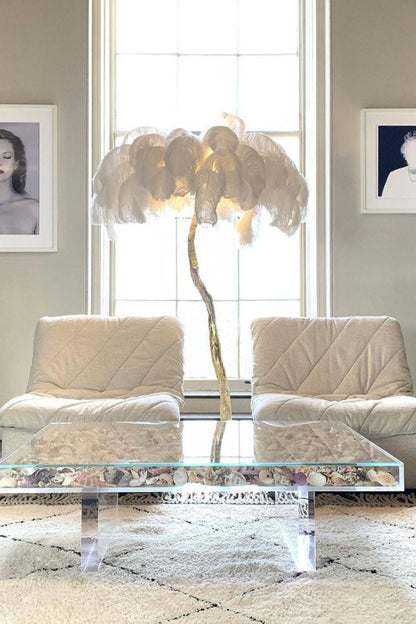 Ostrich Feather Floor Lamp - everlamps
