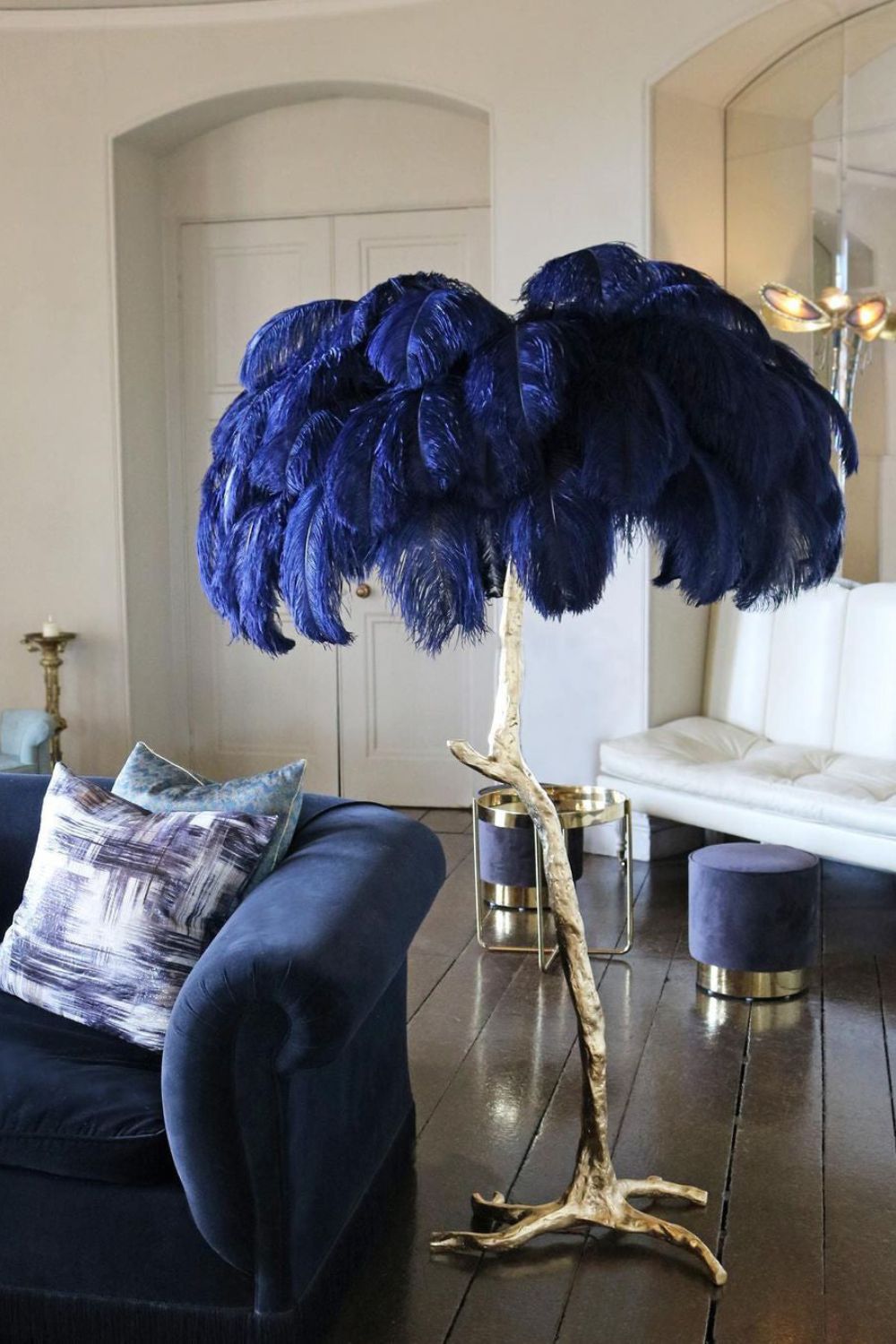 Ostrich Feather Floor Lamp - everlamps