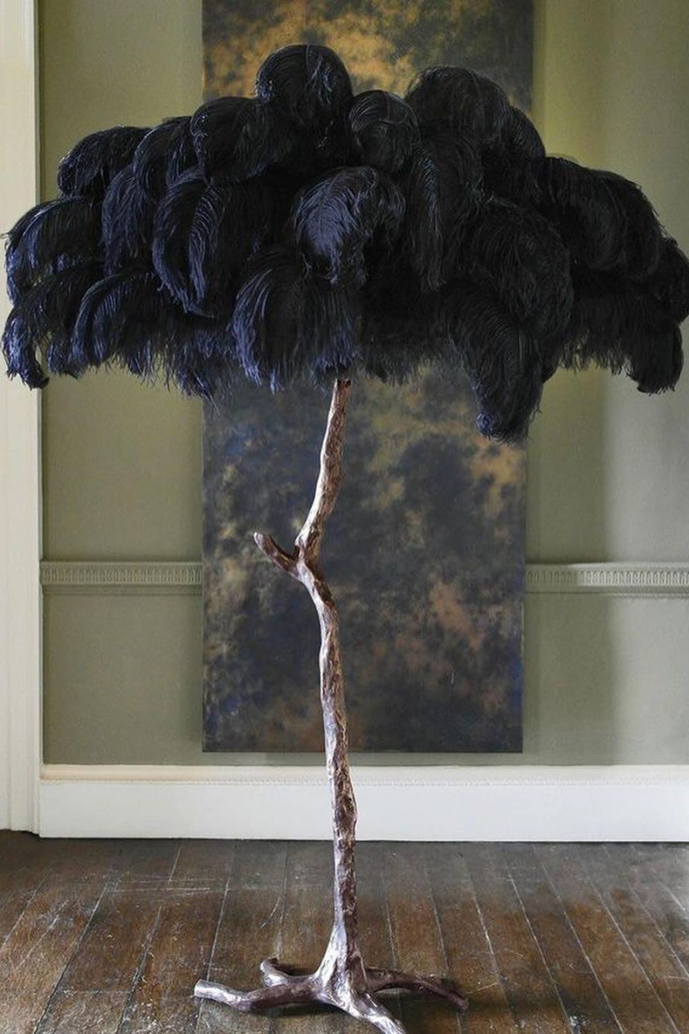 Ostrich Feather Floor Lamp - everlamps