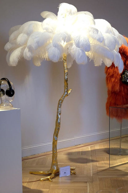 Ostrich Feather Floor Lamp - everlamps