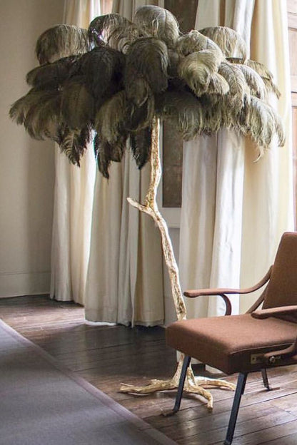 Ostrich Feather Floor Lamp - everlamps